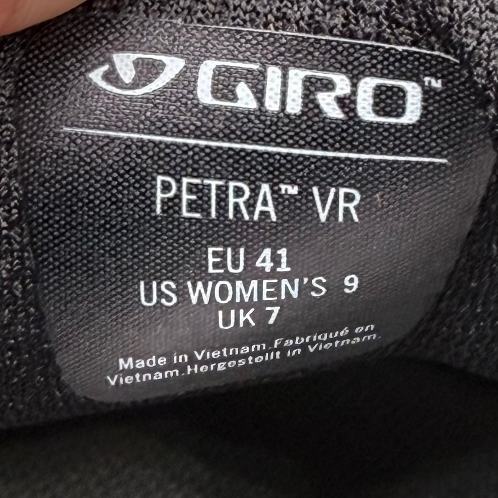 Giro Petra VR Womens Cycling Shoes Black Wild Lime Vibram SPD EU 41 / US 9 - Picture 12 of 13